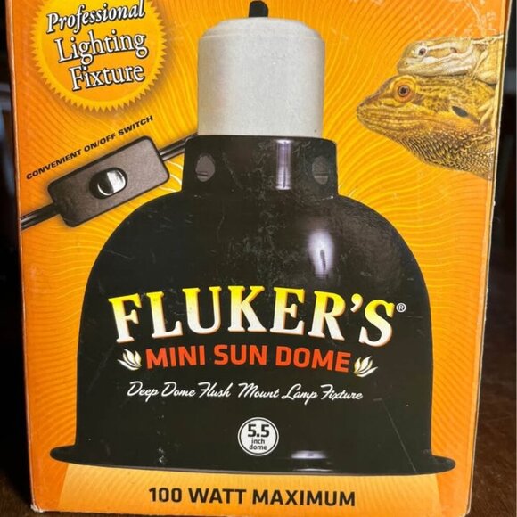 NEW Fluker’s Mini Sun Dome, 100 Watt Max, Polished Aluminum Increases UVB & UVA​ - Picture 9 of 9